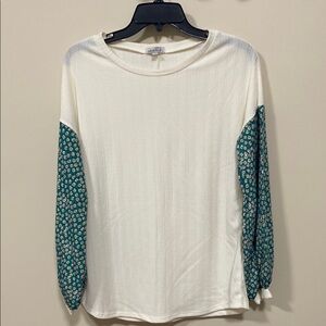 White Birch long sleeve top small